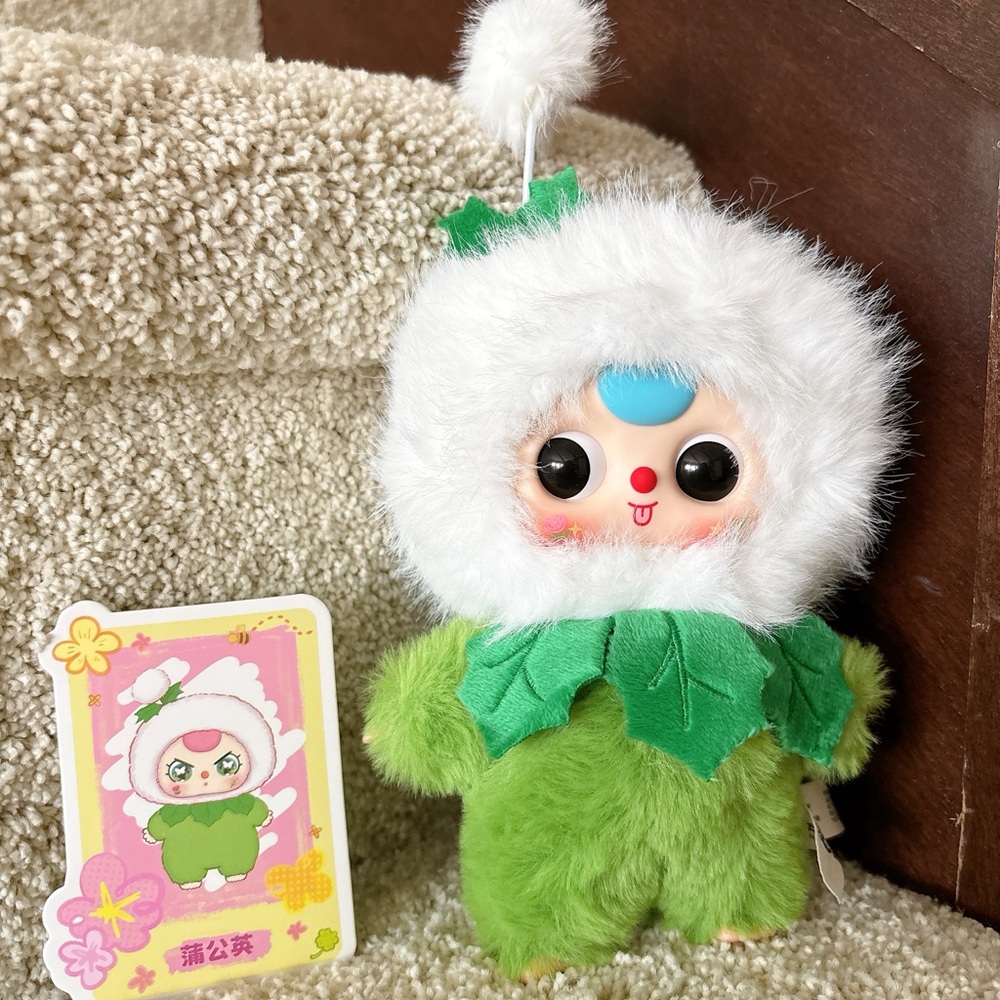 Baby thee Cute Green and White Plush Toy-dandelion